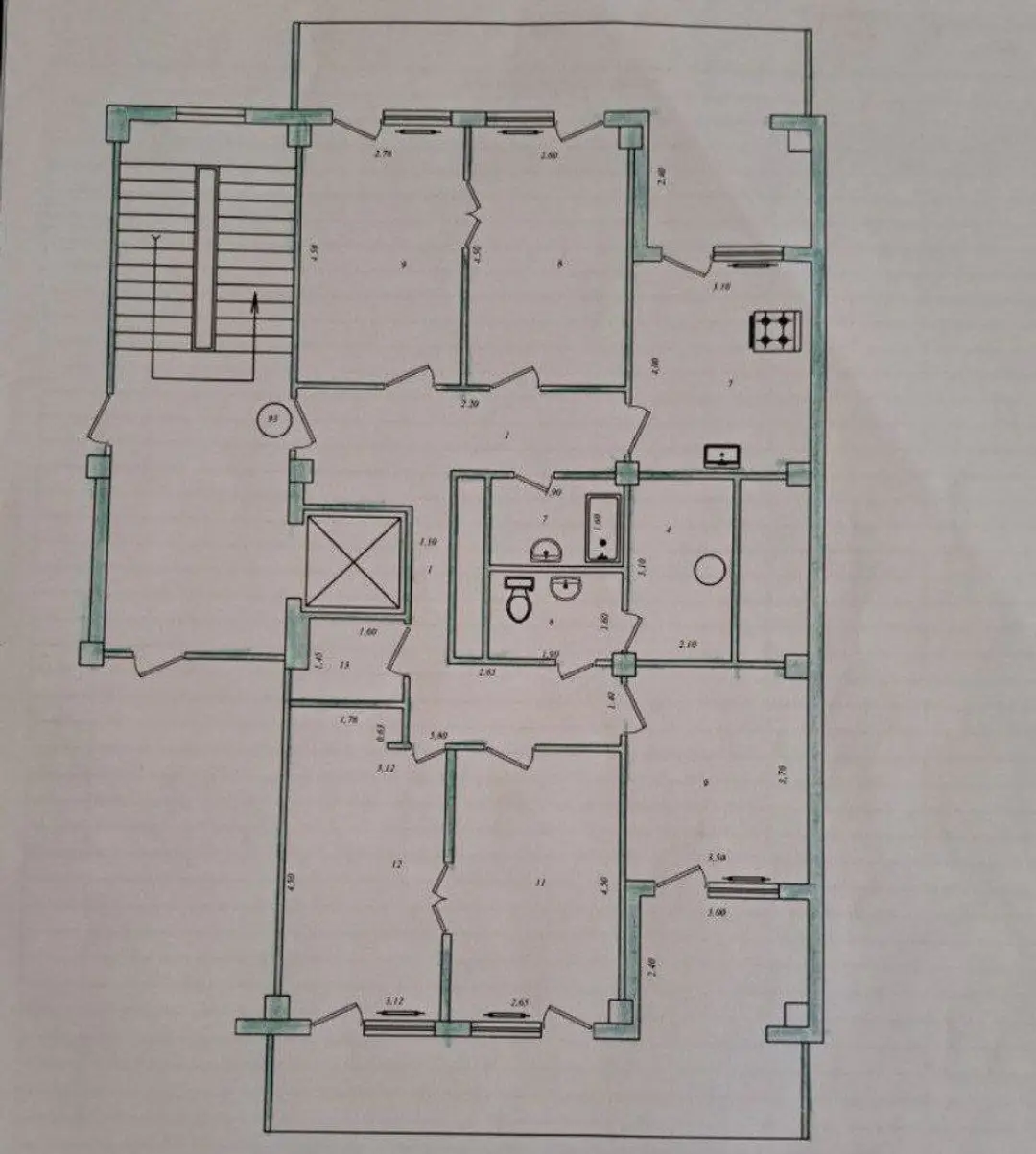 5 xonali kvartira, 180 m², Yakkasaroy — sotiladi · ID:S1095 - Cover Photo